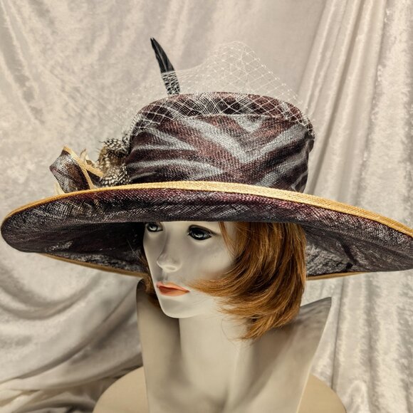 Brown & Gray Derby-Style Hat - Picture 2 of 6